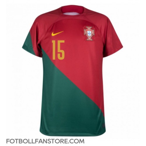 Portugal Rafael Leao #15 Hemma matchtröja VM 2022 Kortärmad Billigt